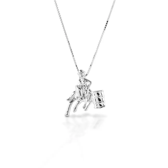 Kelly Herd Necklace Large Barrel Racing Pendant