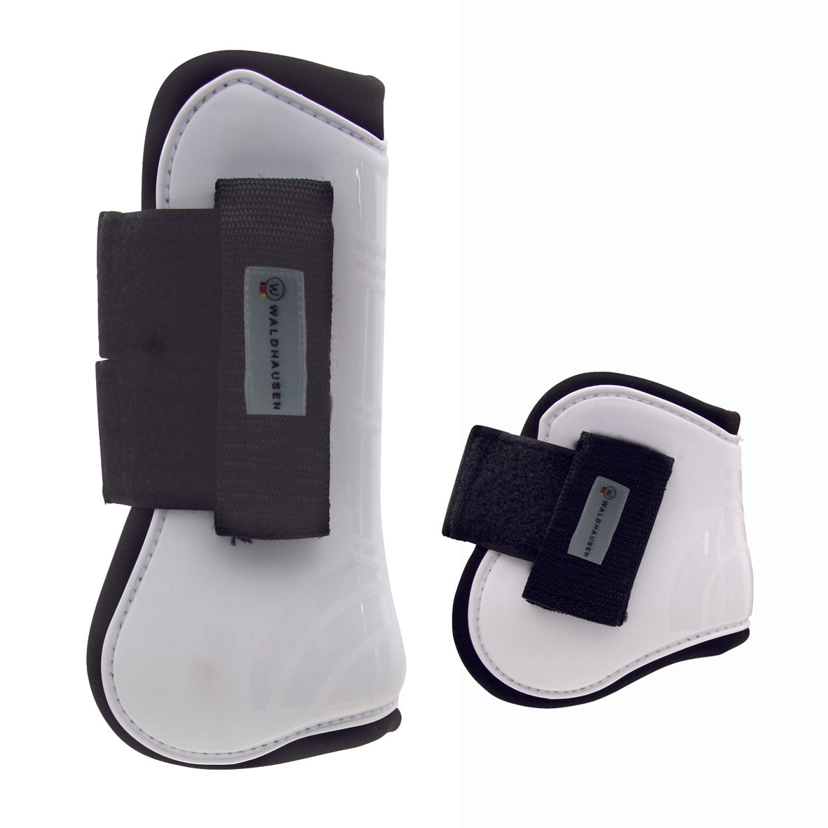 Waldhausen Pro Open Front Tendon &amp; Fetlock Boot Black Set of 4 - 5