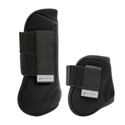 Waldhausen Pro Open Front Tendon &amp; Fetlock Boot Black Set of 4