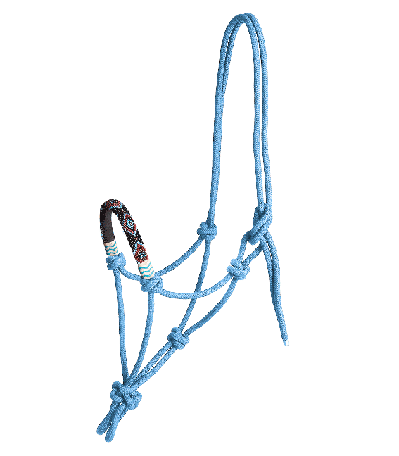 Waldhausen Rope Halter Pearls - Azure