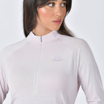 Bamboo LS Base Layer Lavender Mist - detail - 3