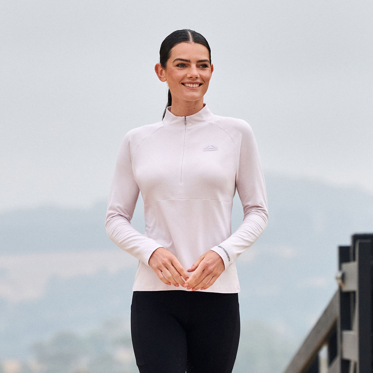 Weatherbeeta Bamboo Long Sleeve Performance Base Layer - Lavender Mist