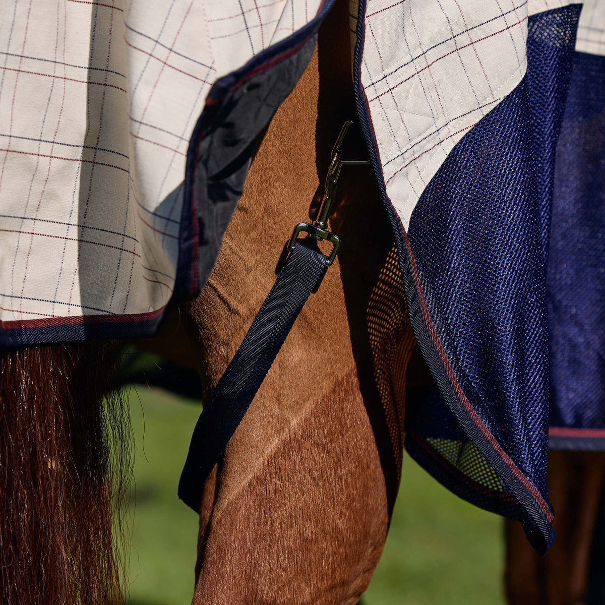 Breeze Combo Scrunch Neck II - Beige/Navy/Burgundy