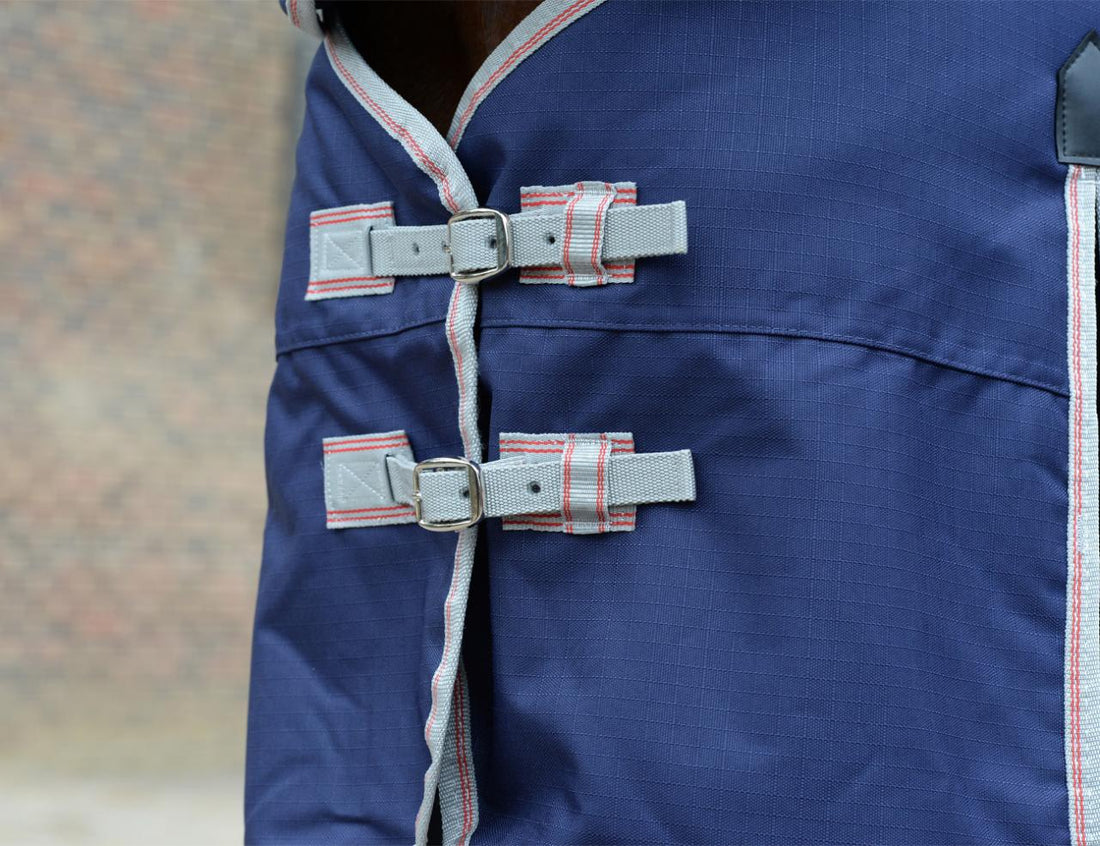 Weatherbeeta ComFiTec Essential Combo - Navy Silver Red Chest