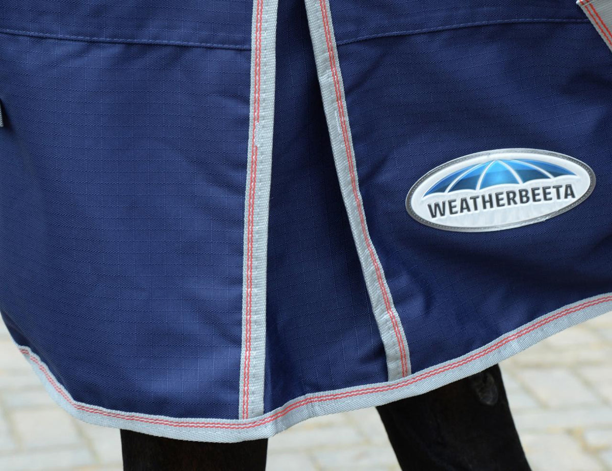 Weatherbeeta ComFiTec Essential Combo - Navy Silver Red Gusset