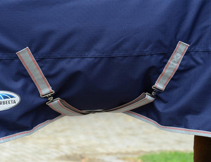 Weatherbeeta ComFiTec Essential Combo - Navy Silver Red Surcingles