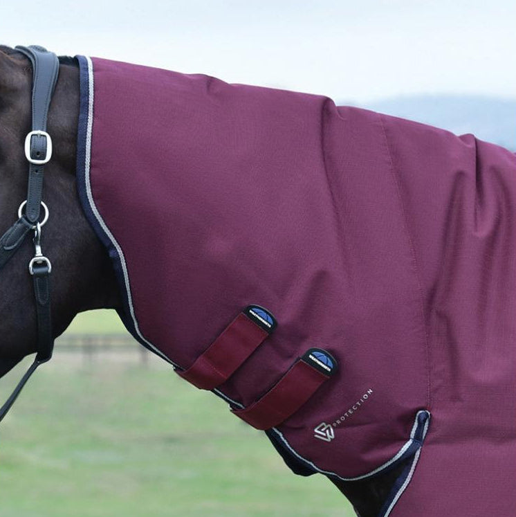 Weatherbeeta ComfiTec Essential Turnout Combo - Burgundy Navy Neck