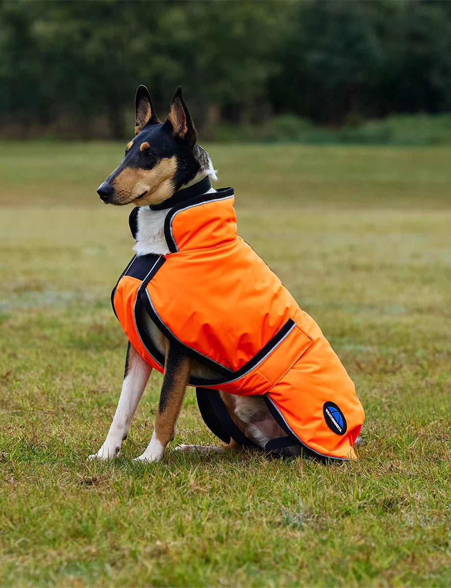 Weatherbeeta Comfitec Reflective 300D Deluxe Waterproof Dog Coat - Orange