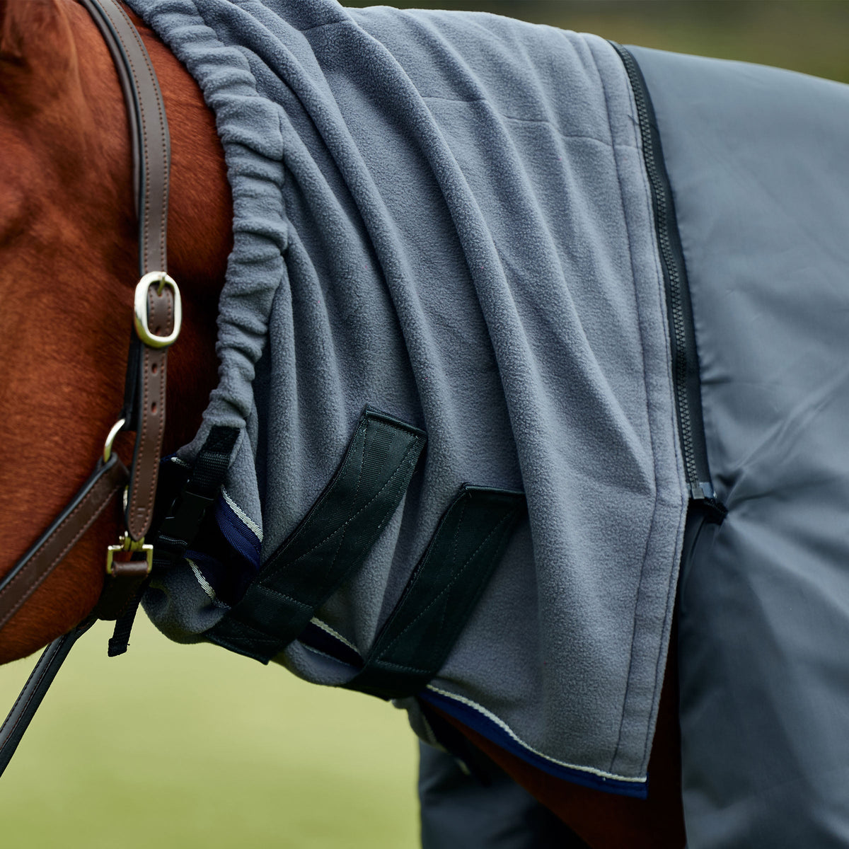 Weatherbeeta ComFiTec Ultra Turnout Detach-A-Neck - Charcoal Cosy Guard 2