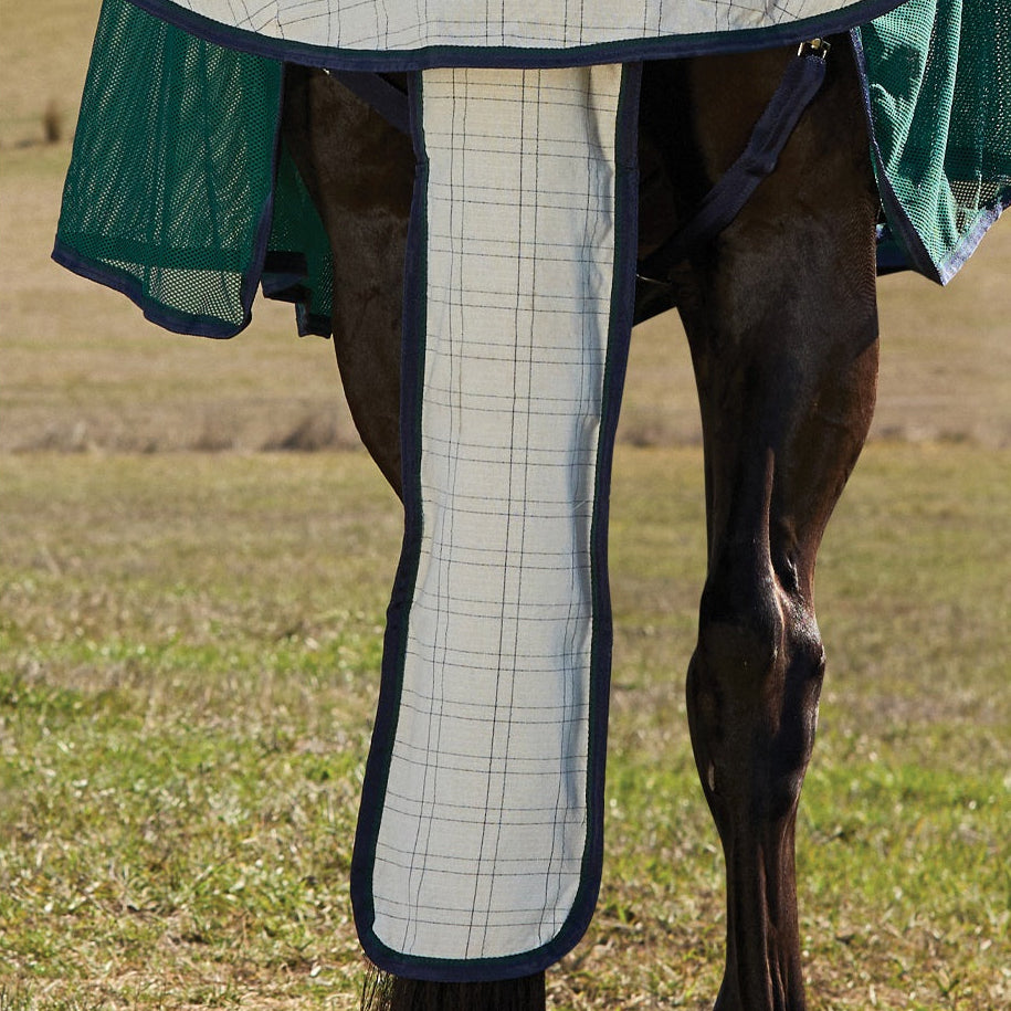 Weatherbeeta Cotton Summer Sheet Lite Tail Bag - Beige Navy