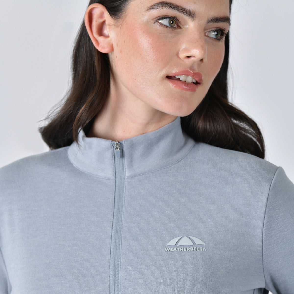 London Layer Long Sleeve Top - Bluestone Marle detail - 2
