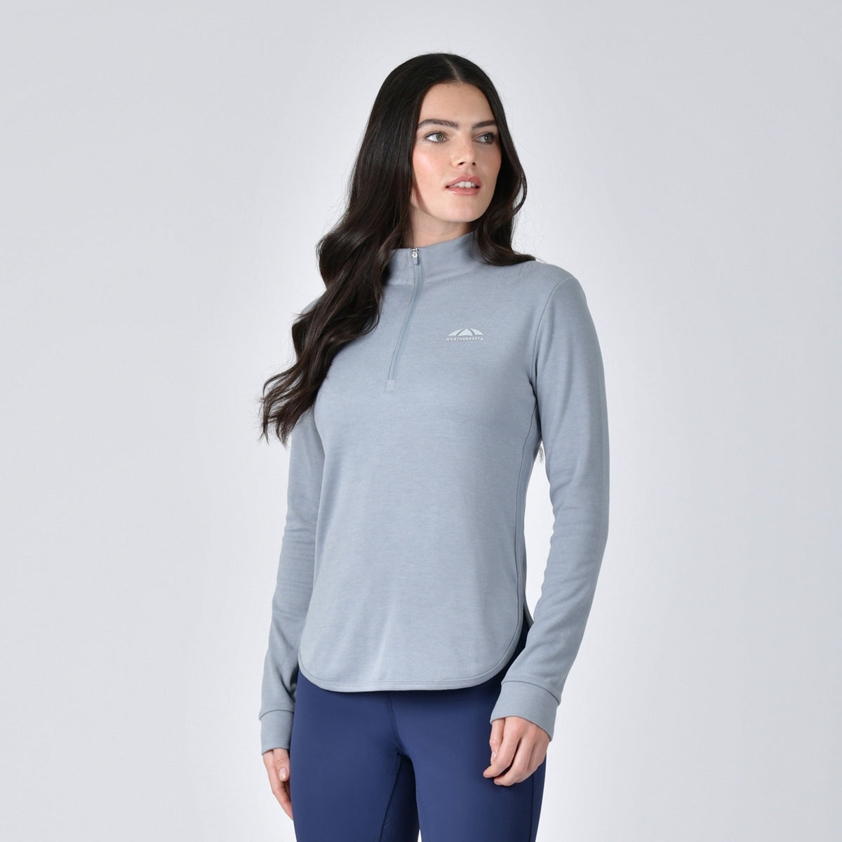 London Layer Long Sleeve Top - Bluestone Marle front