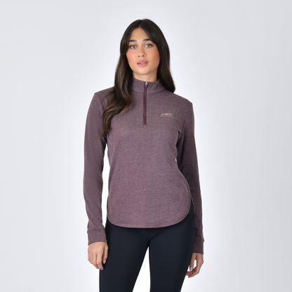 London Layer Long Sleeve Top - Mulberry Marle front