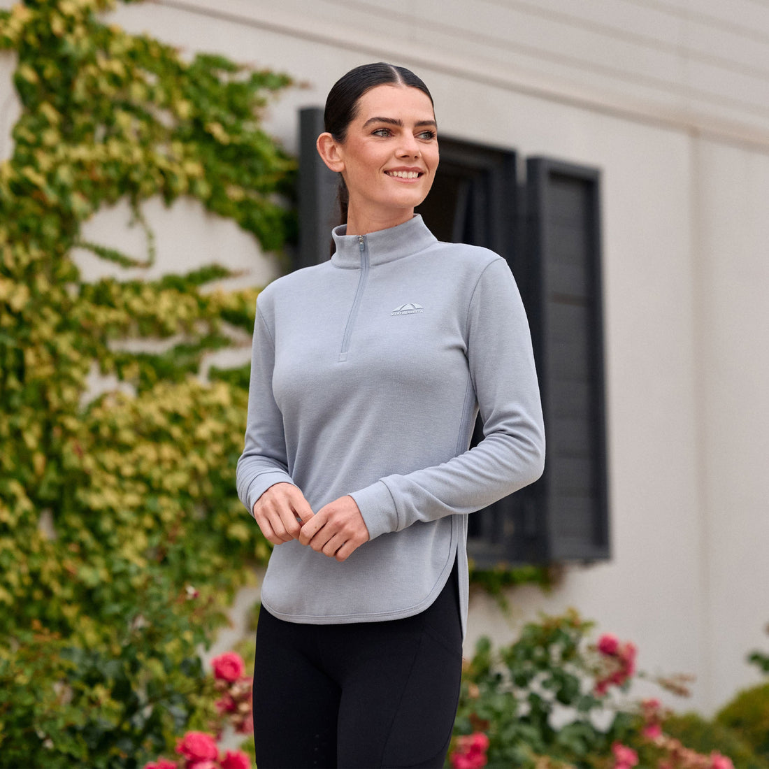 London Layer Long Sleeve Top - Bluestone Marle