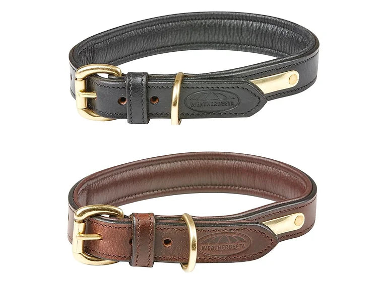 Weatherbeeta Padded Leather Dog Collar - 3