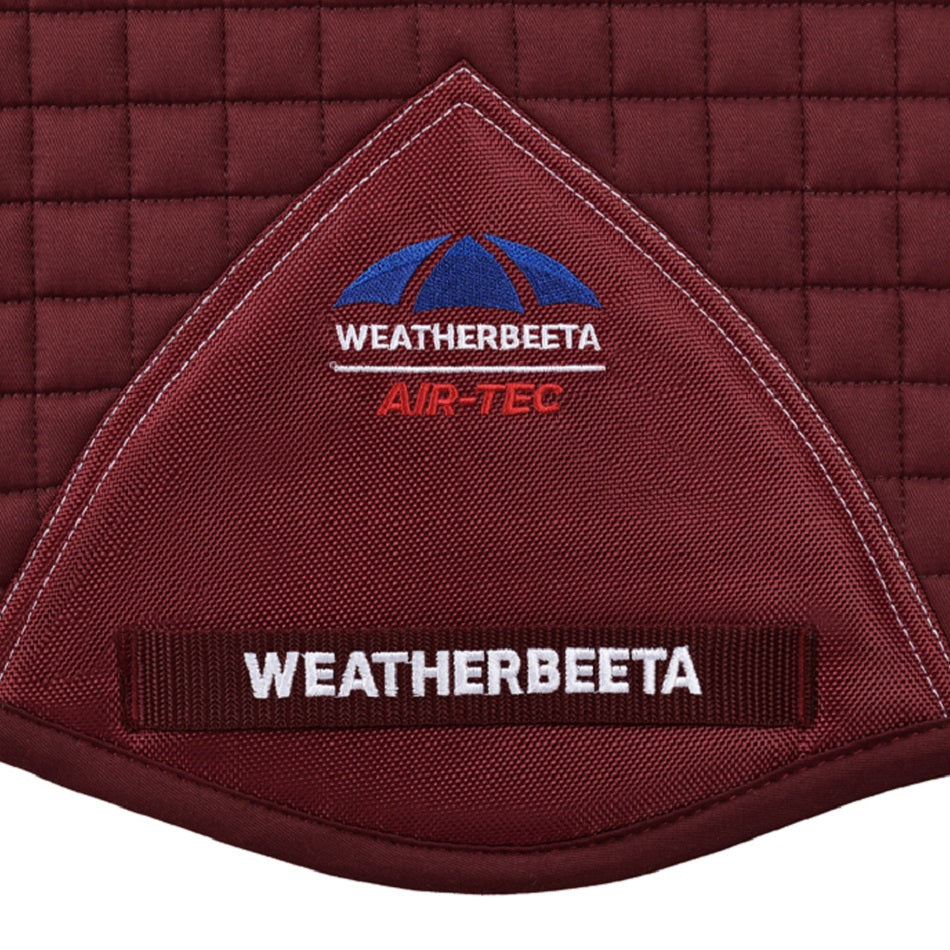Weatherbeeta Prime Air-Tec All Purpose Saddle Pad - Burgundy Girth