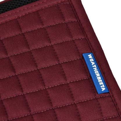 Weatherbeeta Prime Air-Tec Jump Saddle Pad - Burgundy Logo