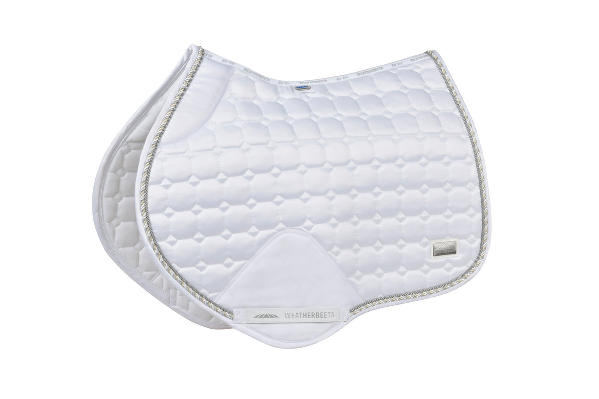 Weatherbeeta Prime Competitor Jump Shaped Saddle Pad - White