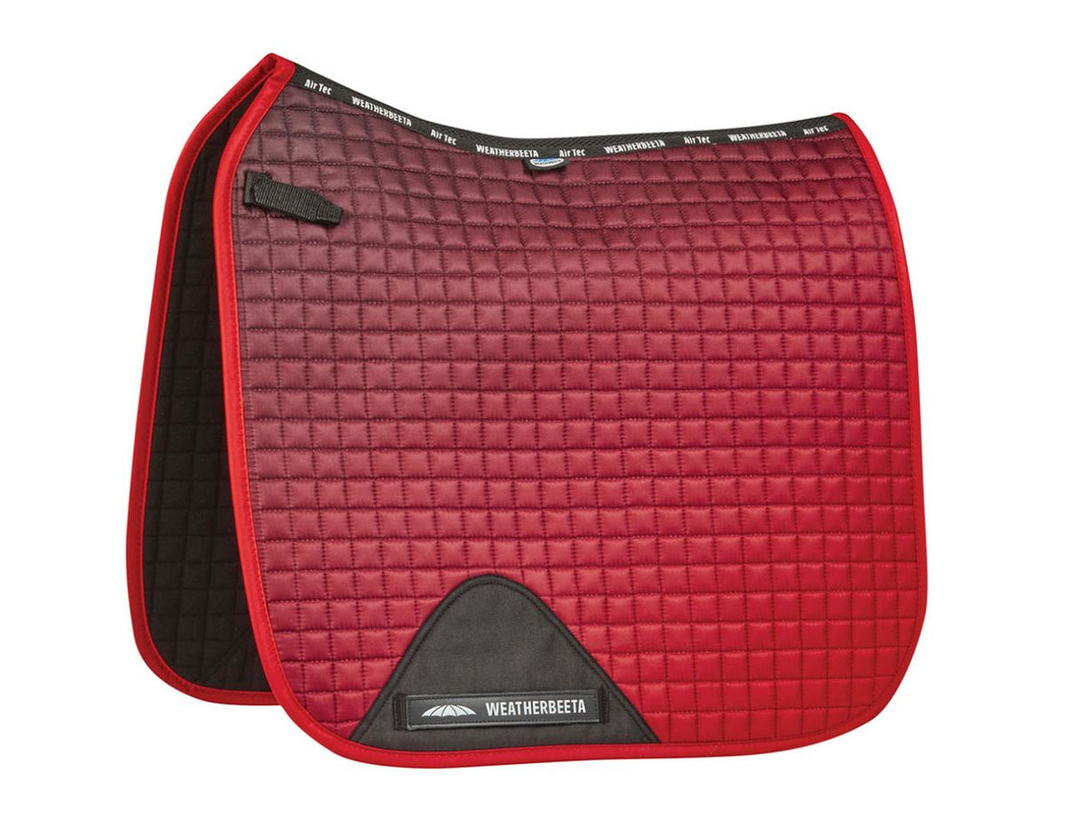 Weatherbeeta Prime Ombre Dressage Saddle Pad - Red