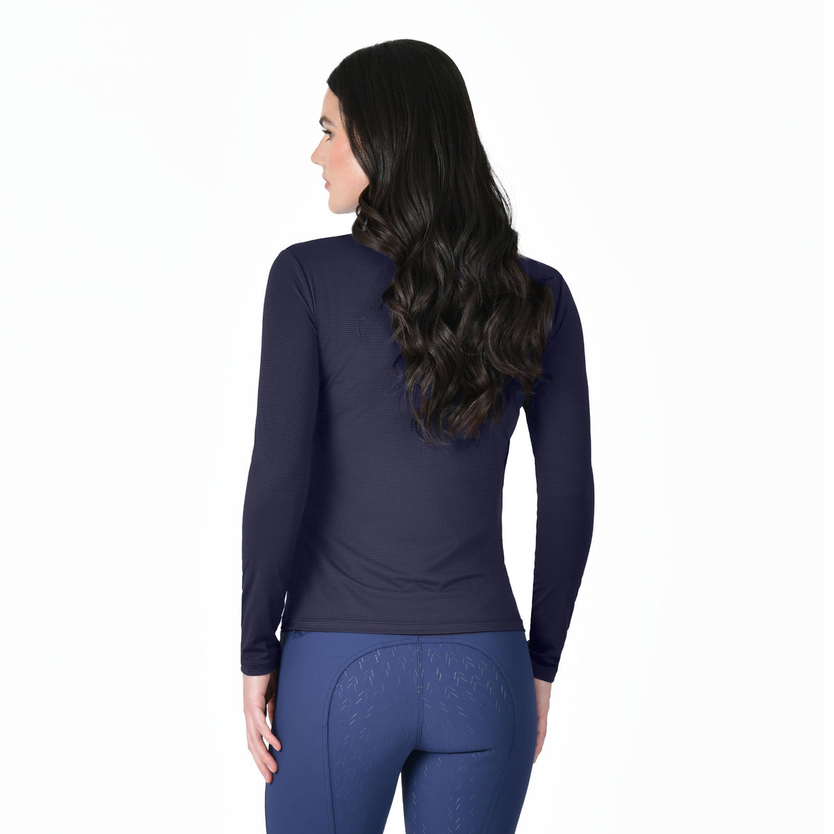 Weatherbeeta Relaxed UV Long Sleeve Tee - Navy Side