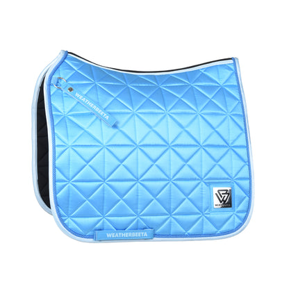 Weatherbeeta Satin Luxe Air-Tec Dressage Saddle Saddle Pad - Bright Blue