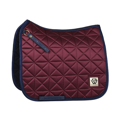 Weatherbeeta Satin Luxe Air-Tec Dressage Saddle Saddle Pad - Burgundy