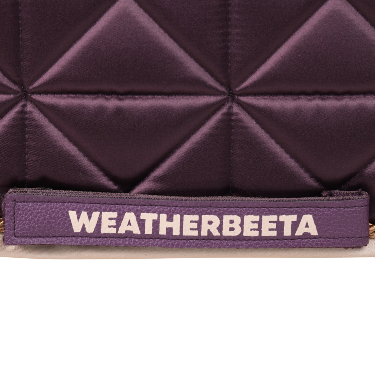 Weatherbeeta Satin Luxe Air-Tec Dressage Saddle Saddle Pad - Chocolate Girth