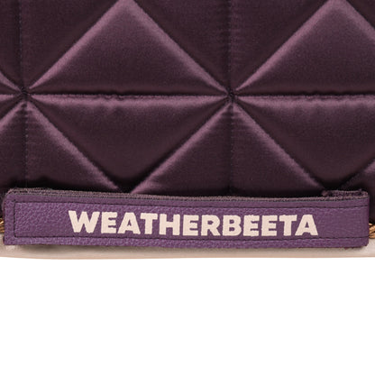 Weatherbeeta Satin Luxe Air-Tec Dressage Saddle Saddle Pad - Chocolate Girth