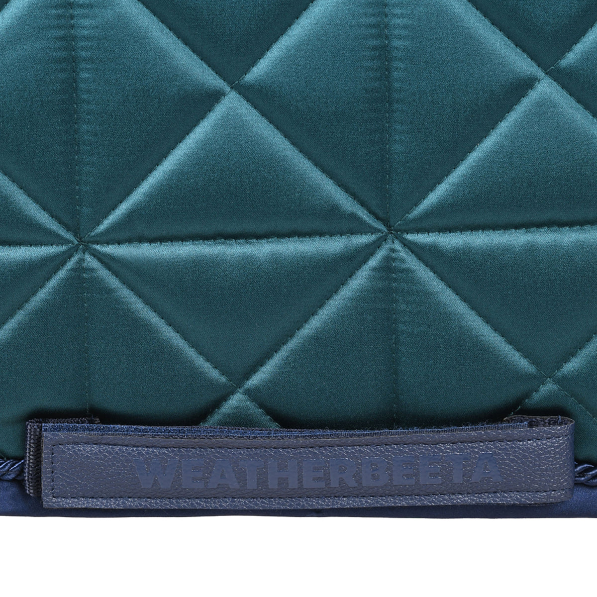 Weatherbeeta Satin Luxe Air-Tec Dressage Saddle Saddle Pad - Forest Green Girth