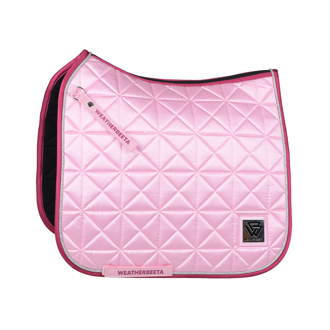 Weatherbeeta Satin Luxe Air-Tec Dressage Saddle Saddle Pad - Soft Pink