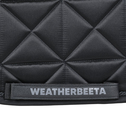 Weatherbeeta Satin Luxe Air-Tec Euro Jump Shaped Saddle Pad - Black Girth