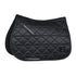 Weatherbeeta Satin Luxe Air-Tec Euro Jump Shaped Saddle Pad - Black