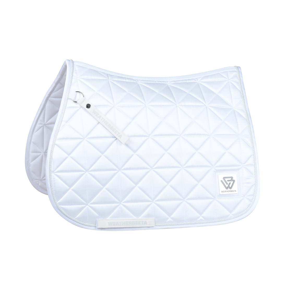 Weatherbeeta Satin Luxe Air-Tec Euro Jump Shaped Saddle Pad - White