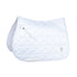 Weatherbeeta Satin Luxe Air-Tec Euro Jump Shaped Saddle Pad - White