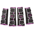 Weatherbeeta Short Wide Tab Travel Boots - Black Purple White