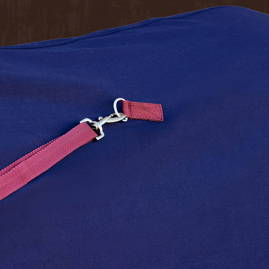 Weatherbeeta Show Sheet Hood - Navy/Burgundy detail 3