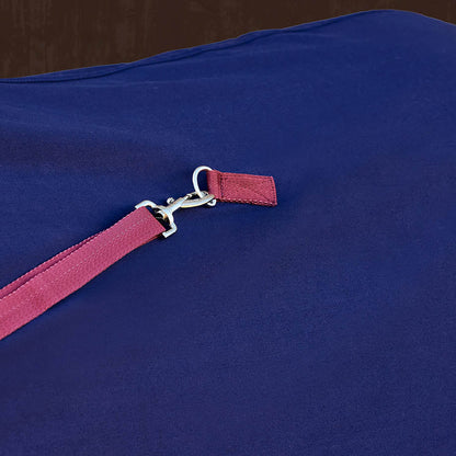 Weatherbeeta Show Sheet Hood - Navy/Burgundy detail 3