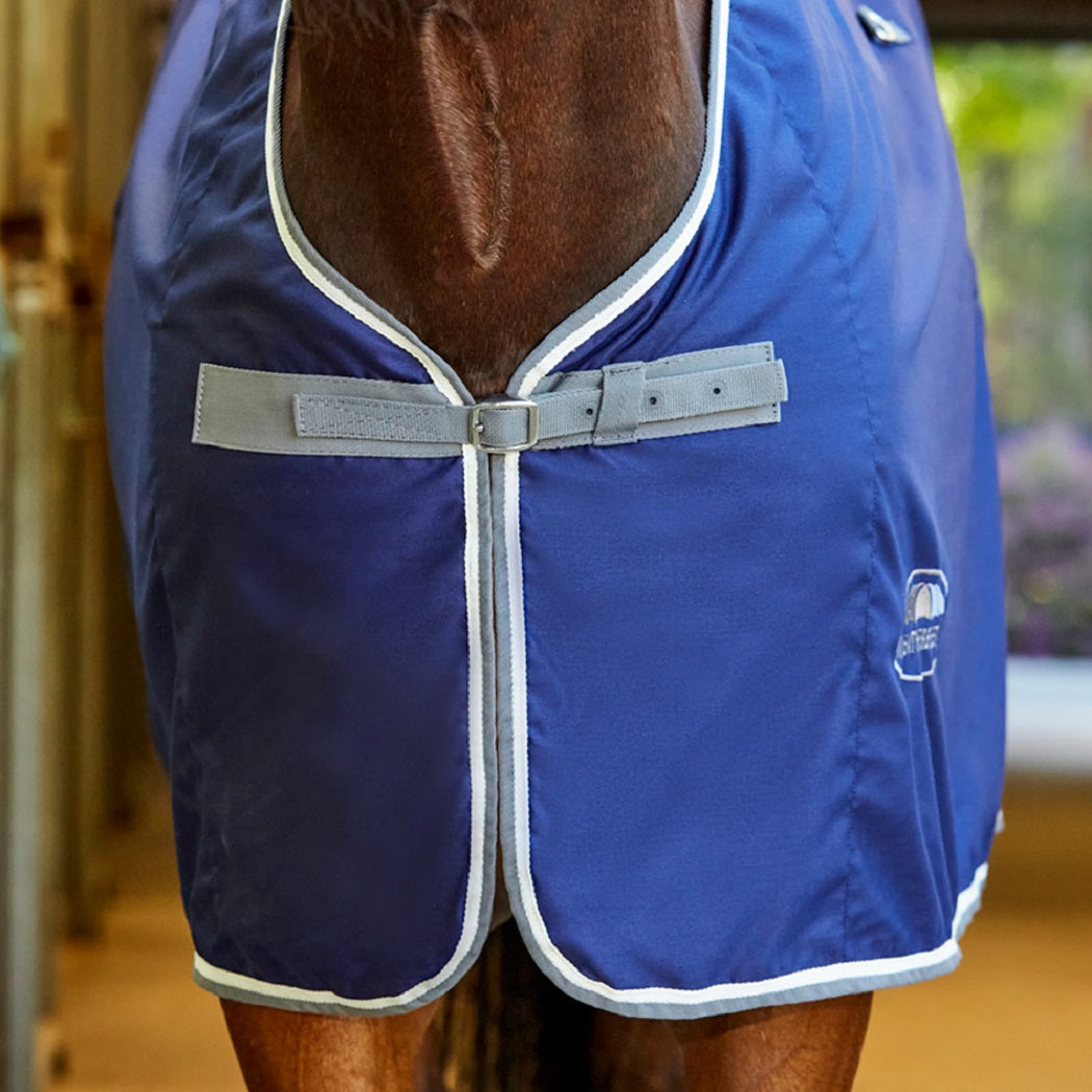 Weatherbeeta Show Sheet Standard Neck - Navy Grey Chest