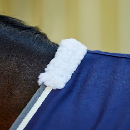Weatherbeeta Show Sheet Standard Neck - Navy Grey Wither