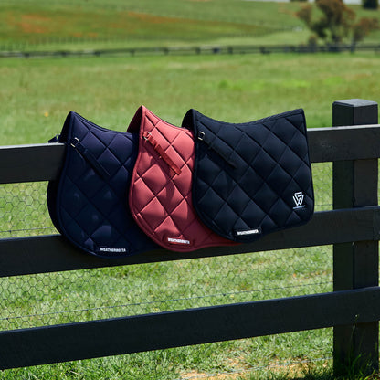 Weatherbeeta Soft Shell Pro 3D Air-Tec All Purpose Saddle Pad - Burgundy Lifestyle