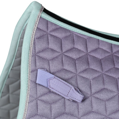 Weatherbeeta Suede Elite Air-Tec All Purpose Saddle Pad - Soft Lilac D-ring