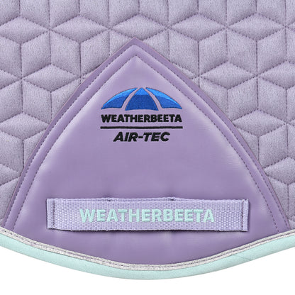 Weatherbeeta Suede Elite Air-Tec All Purpose Saddle Pad - Soft Lilac Girth