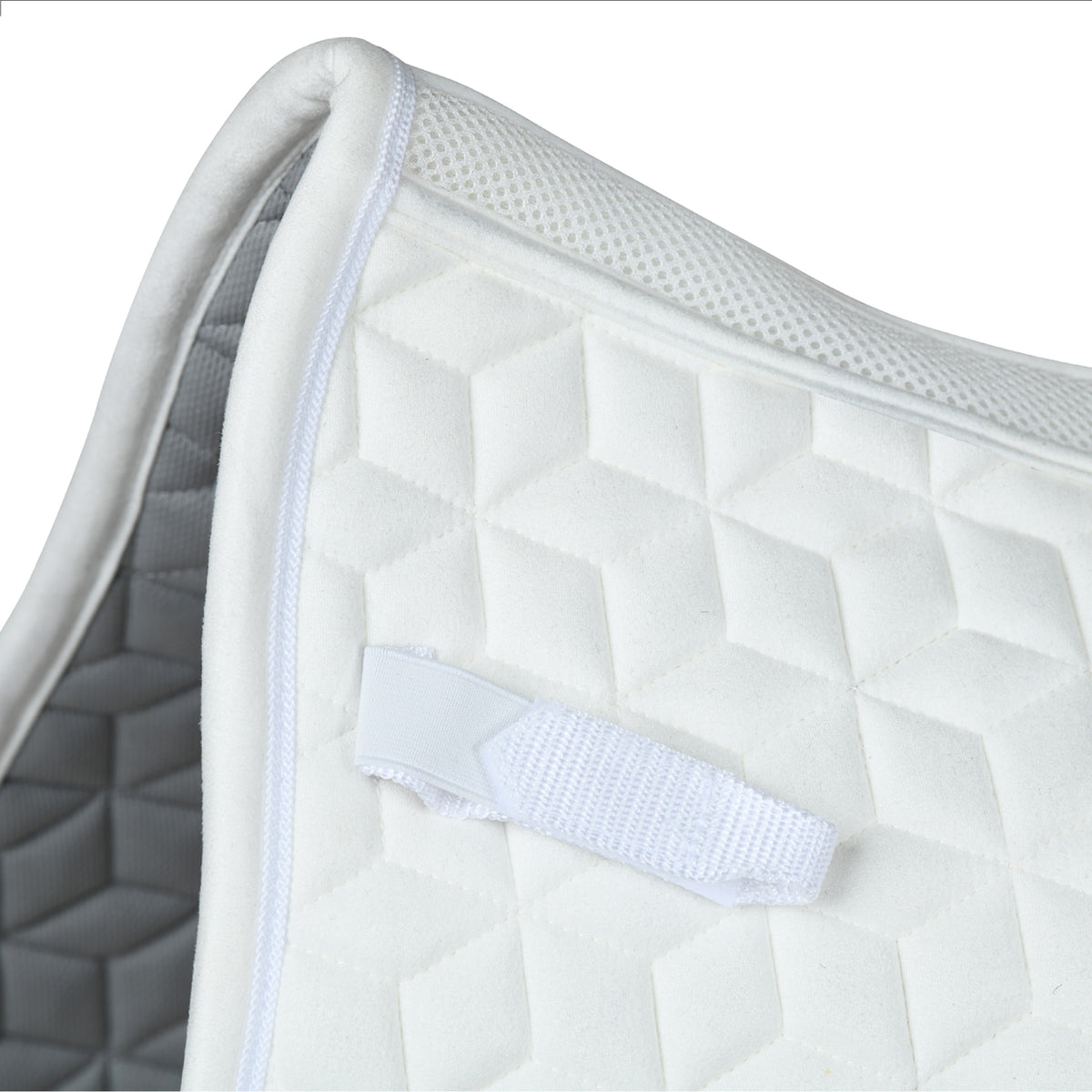 Weatherbeeta Suede Elite Air-Tec All Purpose Saddle Pad - White D-ring