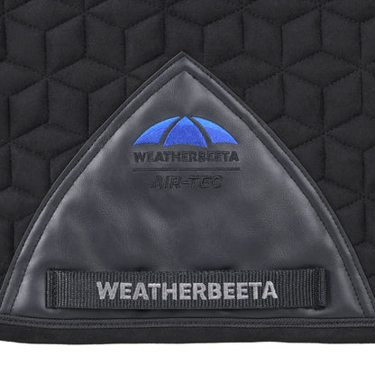 Weatherbeeta Suede Elite Air-Tec Dressage Saddle Pad - Black Girth