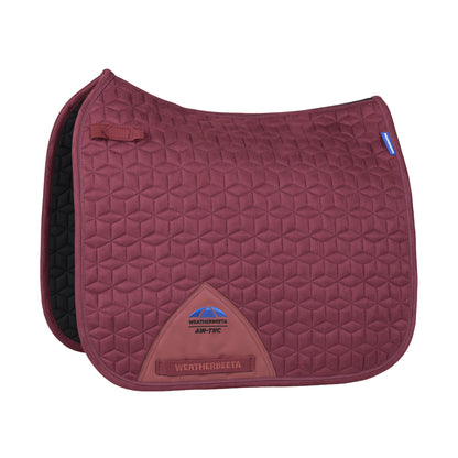 Weatherbeeta Suede Elite Air-Tec Dressage Saddle Pad - Burgundy