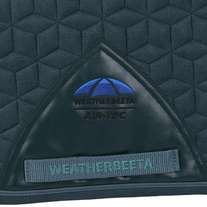 Weatherbeeta Suede Elite Air-Tec Dressage Saddle Pad - Forest Green Girth
