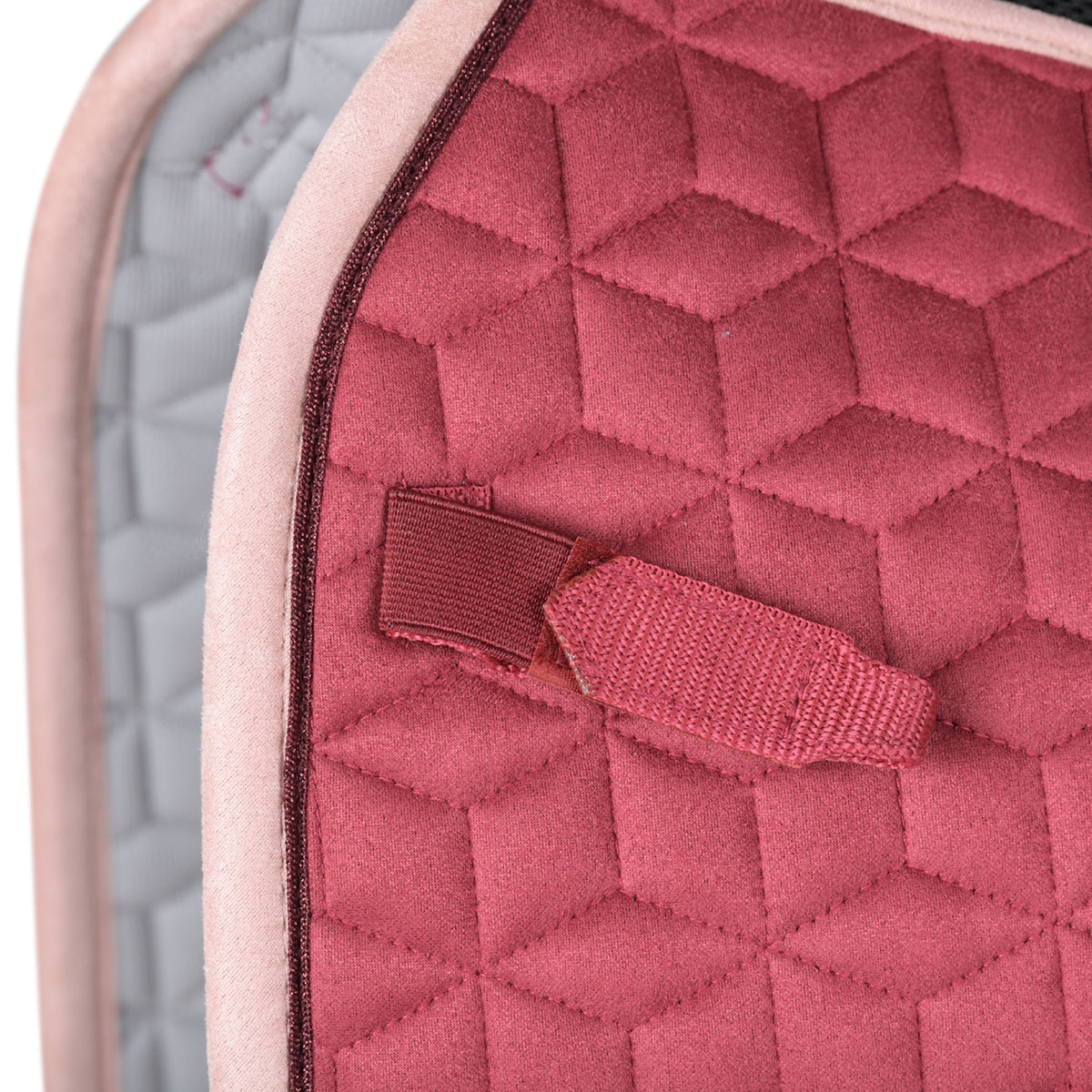 Weatherbeeta Suede Elite Air-Tec Dressage Saddle Pad - Wine Plum D-ring