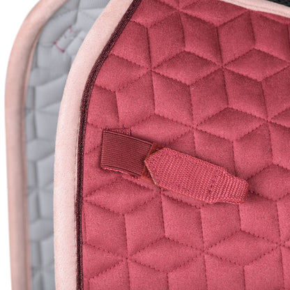 Weatherbeeta Suede Elite Air-Tec Dressage Saddle Pad - Wine Plum D-ring