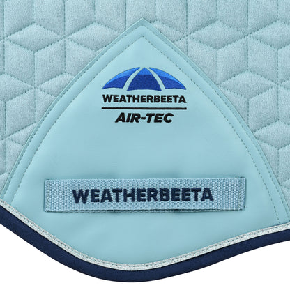 Weatherbeeta Suede Elite Air-Tec Jump Saddle Pad - Aqua Girth