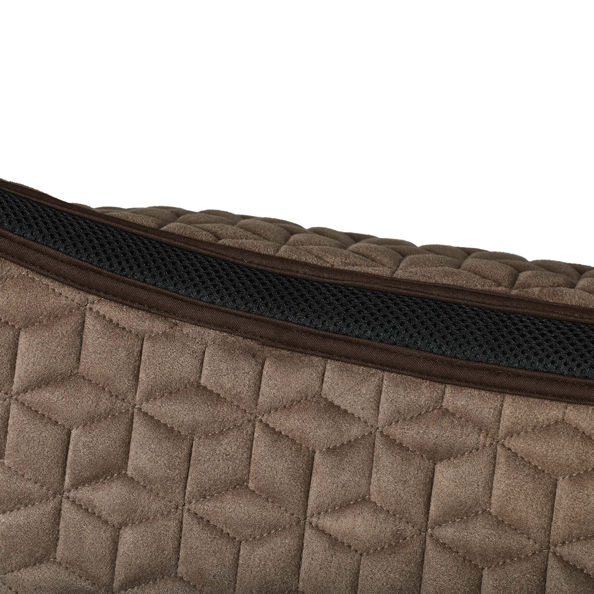 Weatherbeeta Suede Elite Air-Tec Jump Saddle Pad - Fawn Spine